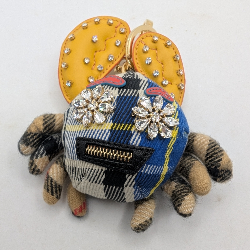Burberry Cashmere Crab Keychain Bag Charm
